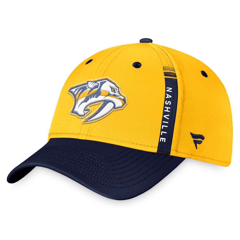 Mens Authentic Gold/Navy F4464759 Nashville Predators 2022 NHL Draft Pro  Snapback Hat