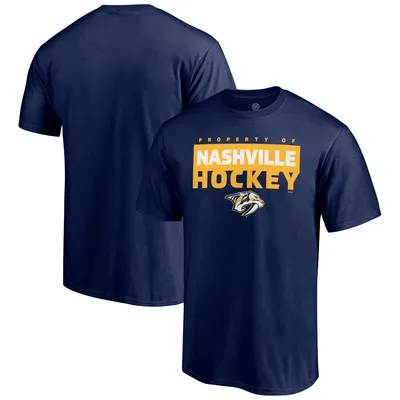 Nashville Predators Fanatics Branded Gain Ground T-Shirt - Navy