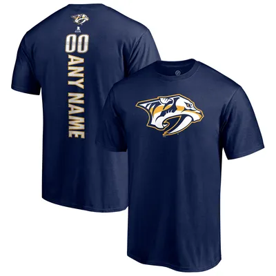 Nashville Predators Fanatics Branded Personalized Playmaker Name & Number T-Shirt - Navy