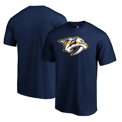 Nashville Predators Fanatics Branded Primary Logo Team T-Shirt - Navy