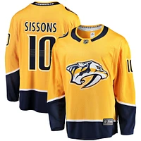 Fanatiques pour hommes de marque Colton Sissons Gold Nashville Predators Breakaway - Maillot joueur