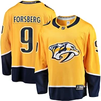 Maillot d'échappée à domicile des Predators de Nashville doré Filip Forsberg Fanatics pour hommes