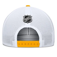 Casquette ajustable en forme de A pour homme Fanatics Nashville Predators Authentic Pro Gold/Navy