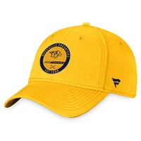 Men's Fanatics Gold Nashville Predators 2022 Authentic Pro Training Camp Flex Hat