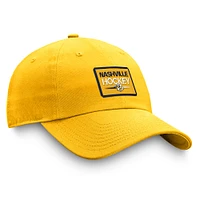 Men's Fanatics  Gold Nashville Predators Authentic Pro Prime Adjustable Hat