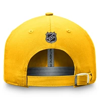 Casquette réglable Fanatics Gold Nashville Predators Authentic Pro Prime pour hommes