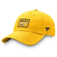 Casquette réglable Fanatics Gold Nashville Predators Authentic Pro Prime pour hommes