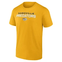 Men's Fanatics Gold Nashville Predators Barnburner T-Shirt