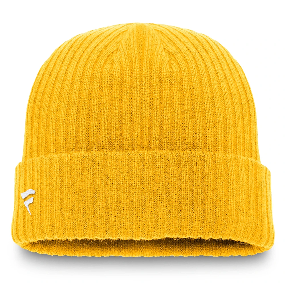 Men's Fanatics Gold Nashville Predators Component Cuffed Knit Hat