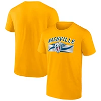T-shirt Fanatics Gold pour homme avec programme confidentiel des Nashville Predators