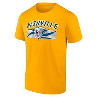 T-shirt Fanatics Gold pour homme avec programme confidentiel des Nashville Predators