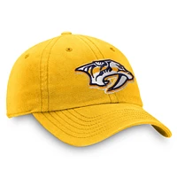 Casquette ajustable Fanatics Gold Nashville Predators Core Primary Logo pour homme