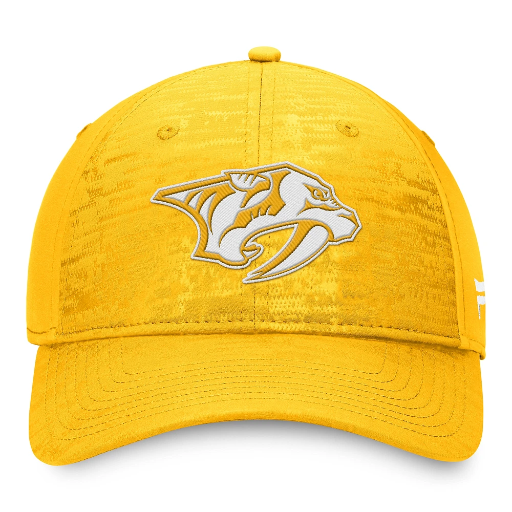 Men's Fanatics Gold Nashville Predators Fundamental Defender Flex Hat