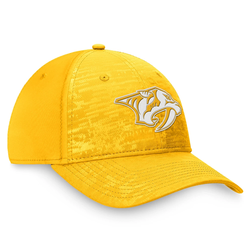 Men's Fanatics Gold Nashville Predators Fundamental Defender Flex Hat