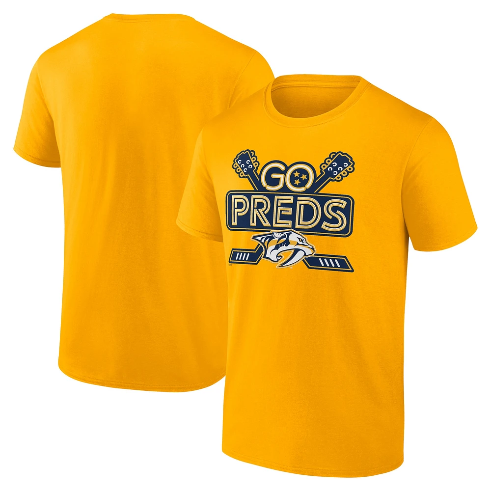 T-shirt local Fanatics Gold Nashville Predators pour hommes