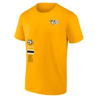 T-shirt Fanatics Gold Nashville Predators pour hommes représentent