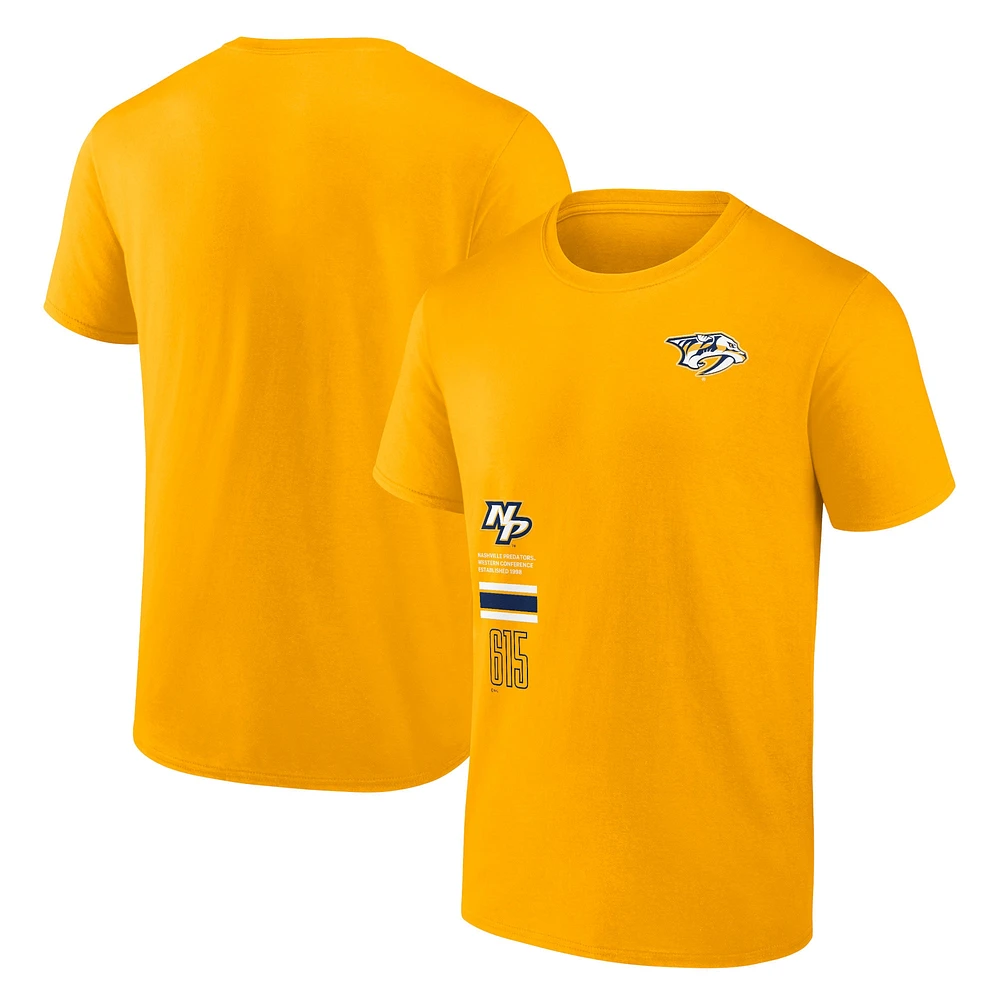 Men's Fanatics Gold Nashville Predators Represent T-Shirt