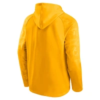 Sweat à capuche manches longues Fanatics Gold Nashville Predators Shade Defender Raglan pour hommes