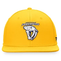 Casquette ajustée Fanatics Gold Nashville Predators édition spéciale pour hommes