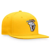 Casquette ajustée Fanatics Gold Nashville Predators édition spéciale pour hommes