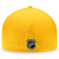 Casquette ajustée Fanatics Gold Nashville Predators édition spéciale pour hommes