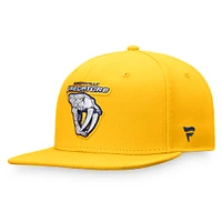 Casquette ajustée Fanatics Gold Nashville Predators édition spéciale pour hommes