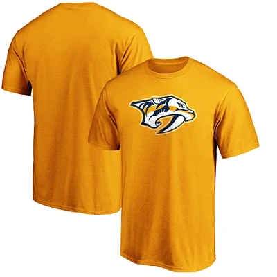 T-shirt avec logo principal de l'équipe des Predators Nashville Fanatics Gold pour hommes