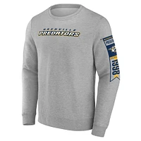 Men's Fanatics Gray Nashville Predators Fleece Pullover Sweatshirt