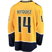 Men's Fanatics Gustav Nyquist Gold Nashville Predators Home Breakaway Jersey