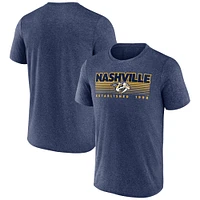 Men's Fanatics Heathered Navy Nashville Predators Prodigy Performance T-Shirt