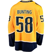 Maillot Michael Bunting Gold Nashville Predators Home Breakaway pour hommes Fanatics