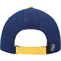 Men's Fanatics Navy/Gold Nashville Predators Authentic Pro Rink Pinnacle Adjustable Hat