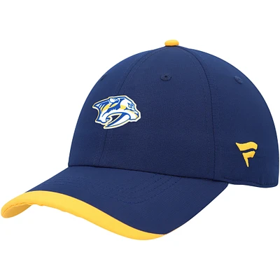 Casquette réglable Fanatics pour hommes, bleu marine/or, Nashville Predators Authentic Pro Rink Pinnacle