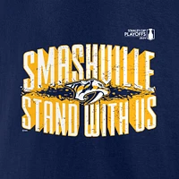 Men's Fanatics  Navy Nashville Predators 2024 Stanley Cup Playoffs Slogan T-Shirt