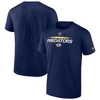 T-shirt Prime de la Collection Pro Core Authentic Fanatics pour hommes, bleu marine, Nashville Predators