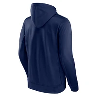 Men's Fanatics Navy Nashville Predators Authentic Pro Fleece Pullover Hoodie