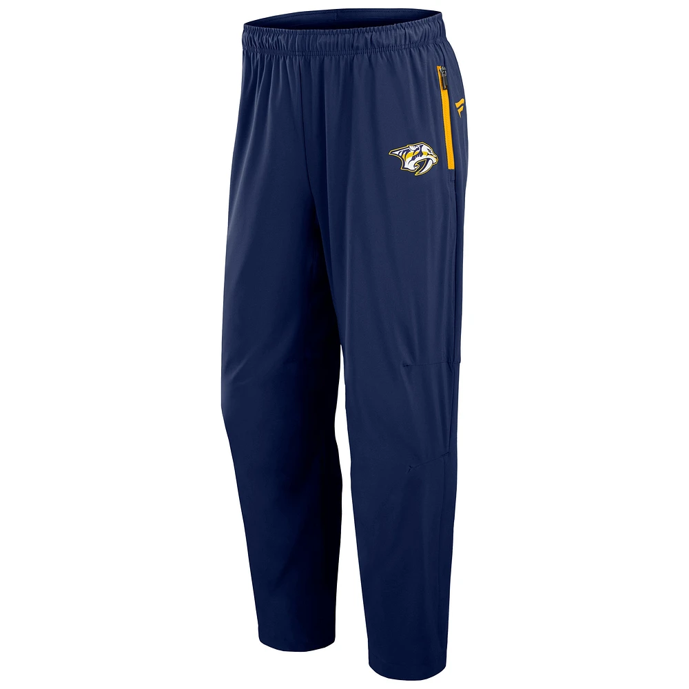 Pantalon de patinoire Authentic Pro des Predators Nashville pour homme, bleu marine