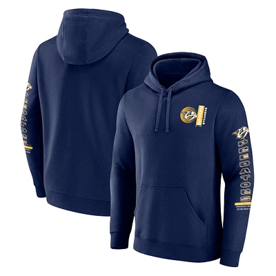 Men's Fanatics Navy Nashville Predators Revolution Pullover Hoodie