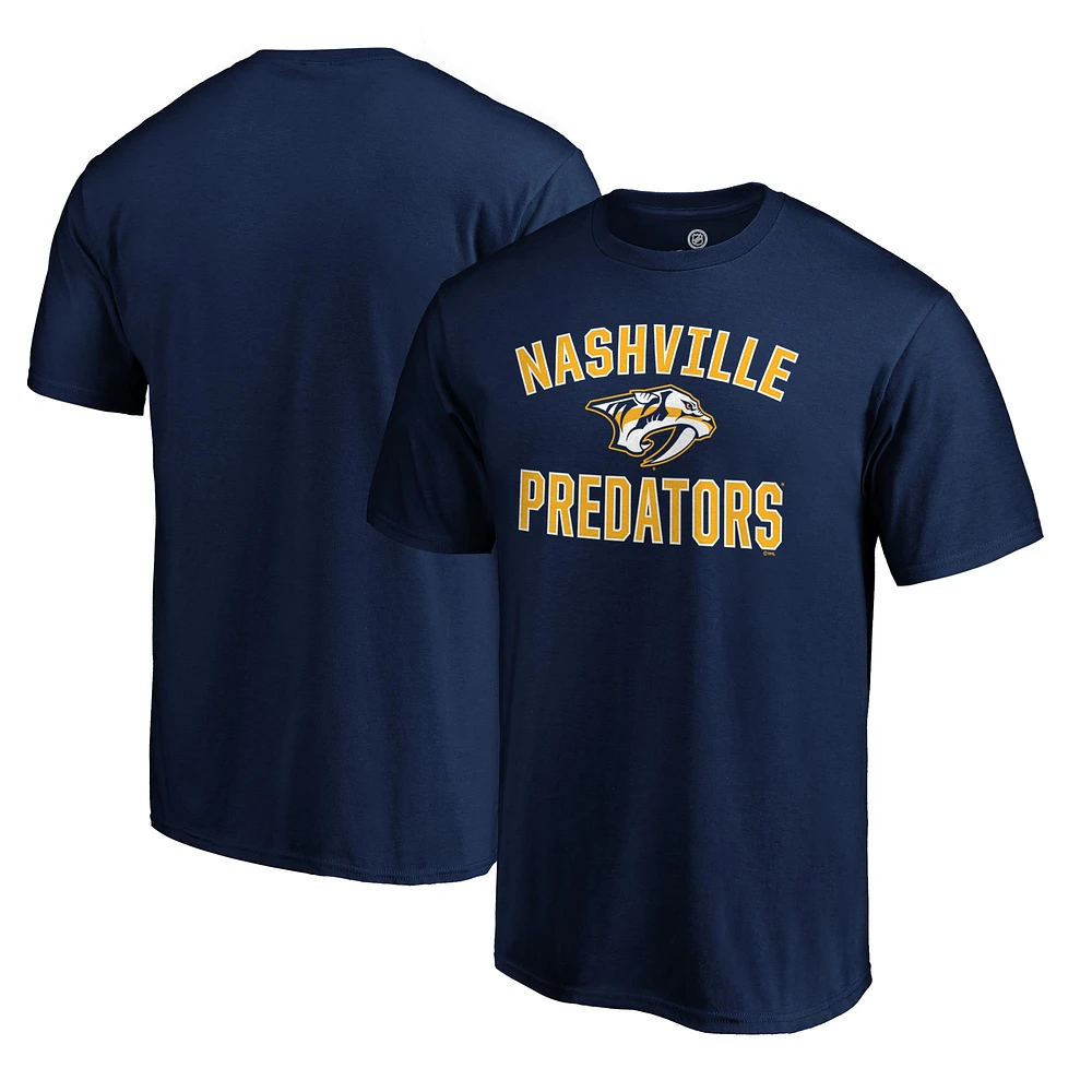 T-shirt bleu marine Fanatics Nashville Predators Team Victory Arch pour hommes