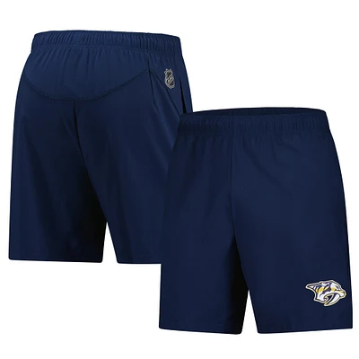 Men's Fanatics  Navy Nashville Predators Tech Training Shorts