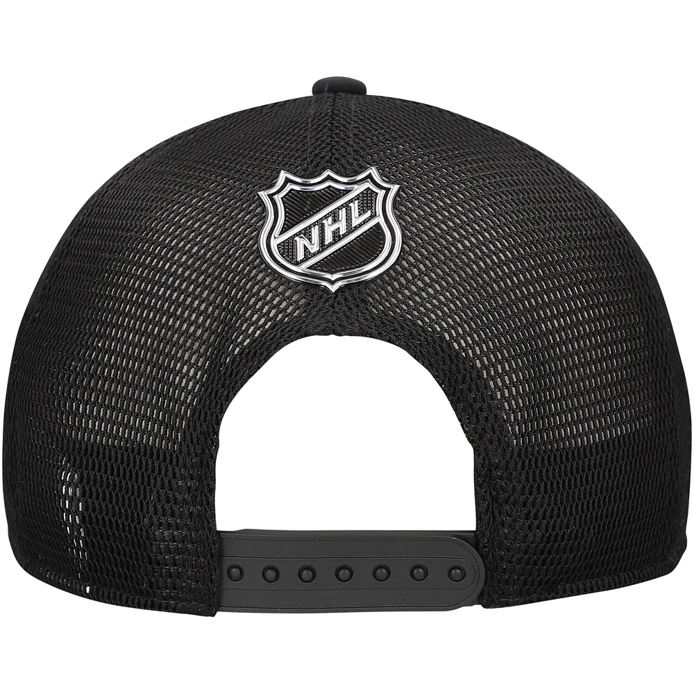 Casquette ajustable de camionneur d'appréciation militaire pour hommes Fanatics Olive Nashville Predators