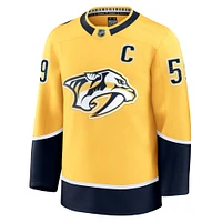 Maillot Fanatics Roman Josi jaune pour homme - de qualité supérieure à domicile des Nashville Predators