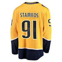 Fanatics pour hommes Steven Stamkos Jaune Nashville Predators Home Premier Breakaway Player Maillot