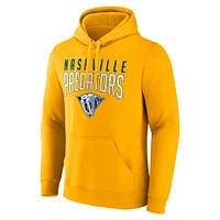 Sweat à capuche jaune Nashville Predators Fanatics pour hommes, édition spéciale 2.0 avec mot-symbole