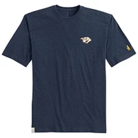T-shirt Spencer chiné blanc pour homme de la marque Johnnie-O, avec les Predators Nashville
