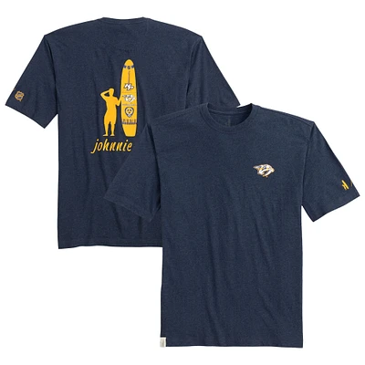 T-shirt Spencer chiné blanc pour homme de la marque Johnnie-O, avec les Predators Nashville