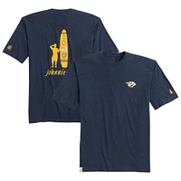 T-shirt Spencer chiné blanc pour homme de la marque Johnnie-O, avec les Predators Nashville