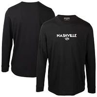 Men's Levelwear  Black Nashville Predators Oscar City Capsule Long Sleeve T-Shirt