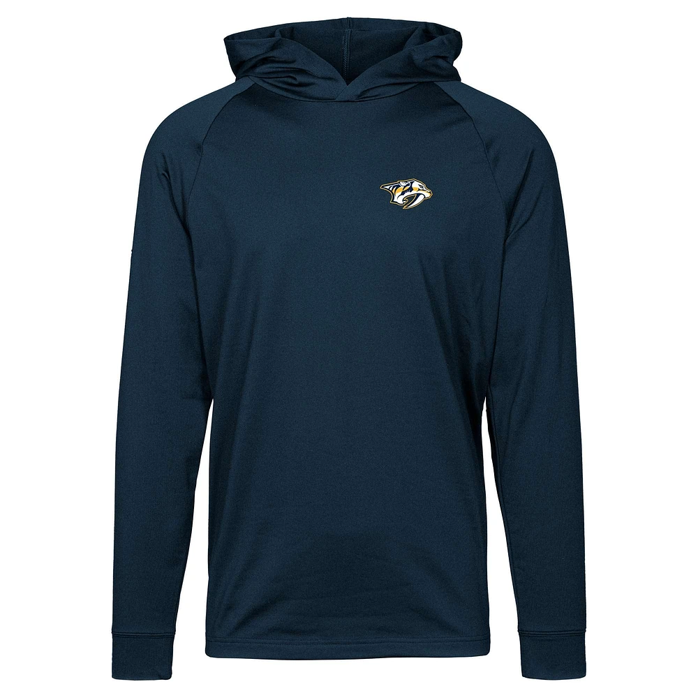 Sweat à capuche bleu marine Nashville Predators Dimension Insignia Core pour homme de Levelwear