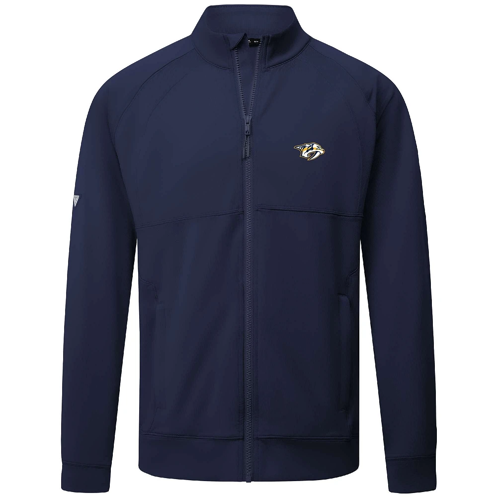 Men's Levelwear  Navy Nashville Predators Insignia Core Full-Zip Jacket